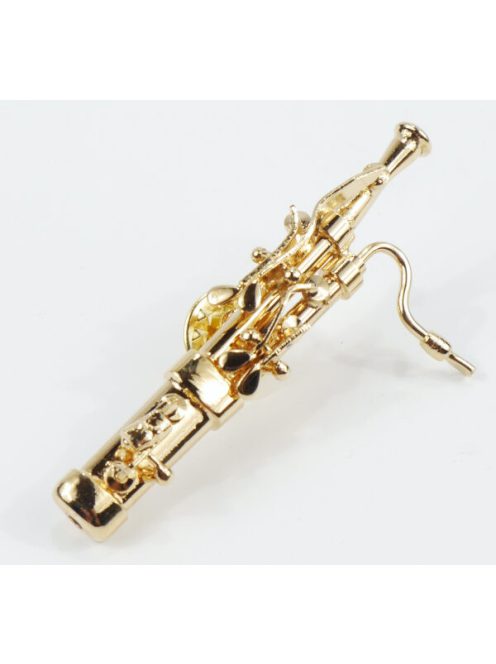 Aranyozott fagott kitűző ajándékdobozban