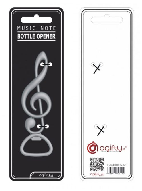 Violinkulcs alakú üvegnyitó