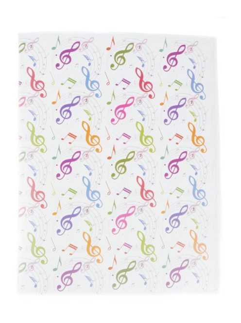 Két gyűrűs, színes violinkulcs mintás mappa