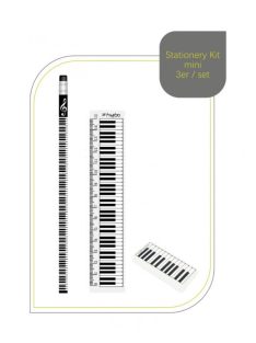 Fekete, zngorabillentyű mintás írószer készlet