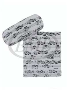   Kottamintás fehér szemüvegtok, mikroszálas tisztító kendővel