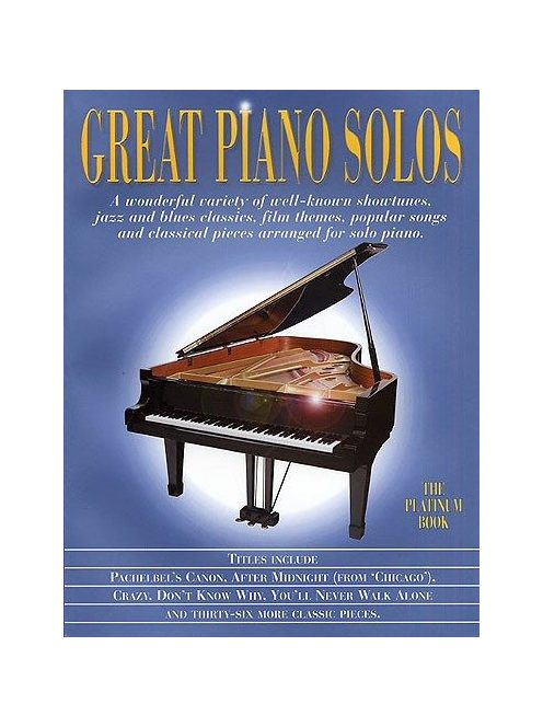 GREAT PIANO SOLOS-The Platinum Book