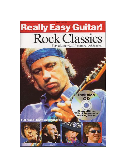 Joe Bennet: Really Easy Guitar- Rock klasszikusok-Dalszövegek akkordjelzéssel CD melléklettel