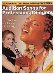   Audition Songs For Professional Famele Singers -  Includes 2 CD-piano-vocal-gitar