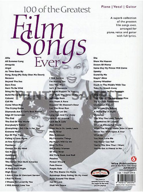 100 Of The Greatest Film Songs Ever
