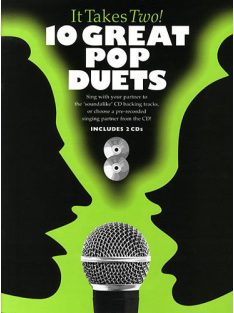   It Takes Two!-10 népszerű pop-duett:piano-vocal-guitar- 2 CD melléklettel