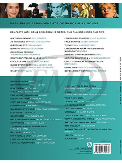 Really Easy Piano 50 Popular Songs