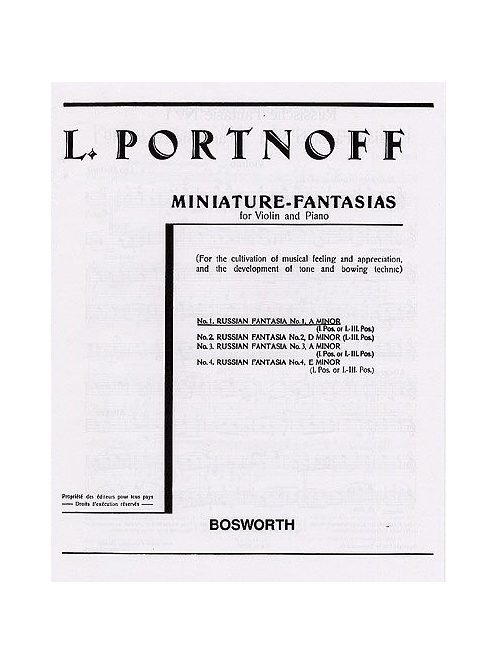 Leo Portnoff:  Russian-Fantasias 1. A-Minor