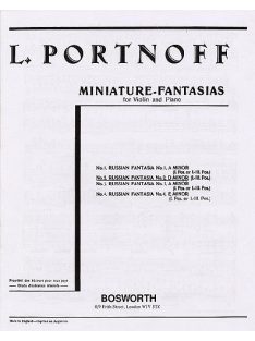   Leo Portnoff:  Russian Fantasia No.2. D minor-hegedű kotta zongorával
