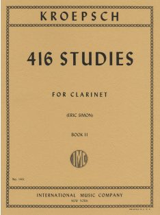   Kroepsch: 416 Progressive Daily Studies For The Clarinet Book 2.- 183 Exercises