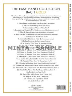   Bach, Johann Sebastian: The Easy Piano Collection: Bach Gold (CD Edition)