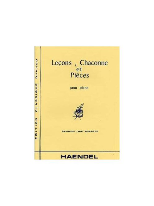 George Friedrich Handel:  Lecond, Chaconne et Pieces