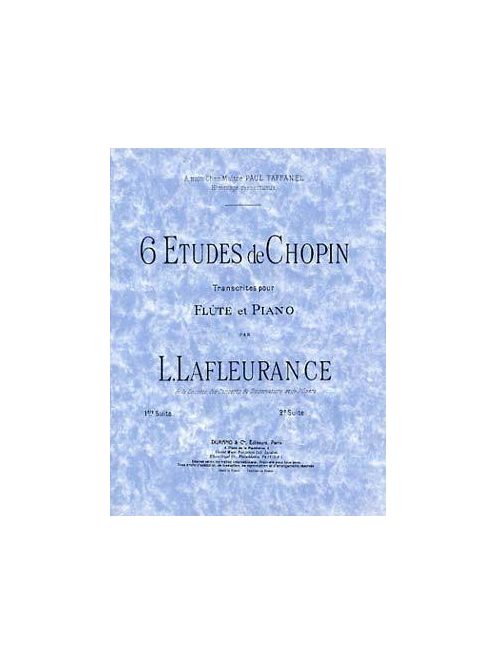 Frédéric Chopin:  6 etüd fuvolára és zongorára
