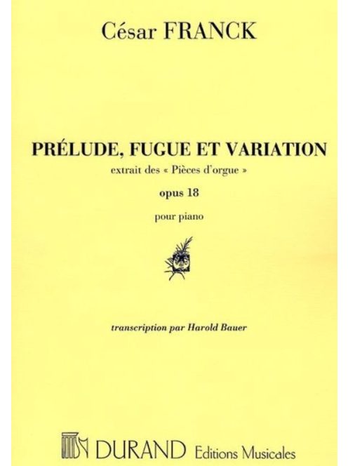 Franck, Maurice: PREL. FUG. VAR. OP 18 PIANO