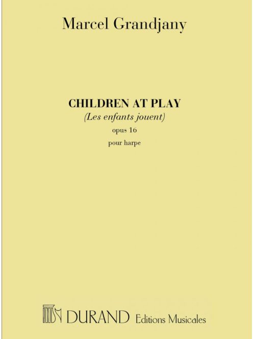 Marcel Grandjany:  Children At Play -hárfa