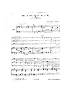   Ermend Bonnal:  Cantique de Noel extrait no.3 de 'Trois Noels'