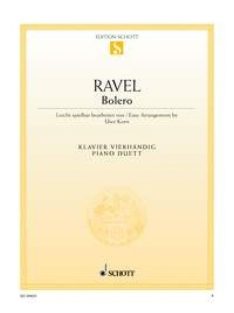 Ravel Bolero - Piano Duet Easy Arrangement by Uwe Korn