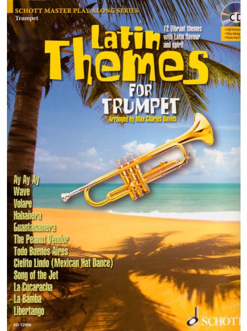Max Charles Davies:  Latin Themes for Trumpet- CD melléklettel