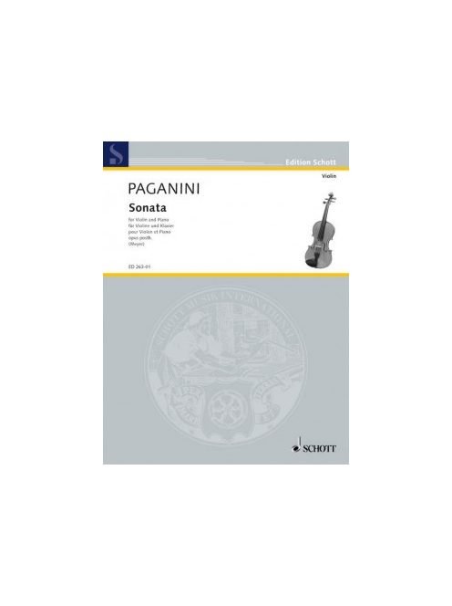 PAGANINI: SONATA opus posthume - hegedűre és zongorára