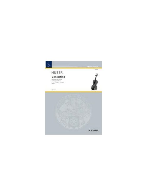 Huber, Adolf: Concertino F-Dur hegedűre és zongorára