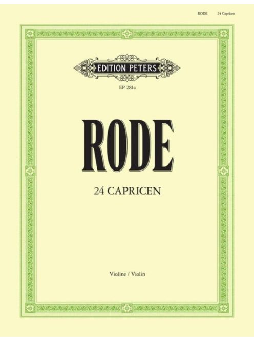 PIERRE RODE: 24 CAPRICEN-IN FORM VON ETÜDEN