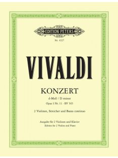   VIVALDI: Konzert d-Moll/D minor op.3 Nr,11 RV565 -két hegedűre, zongorakísérettel