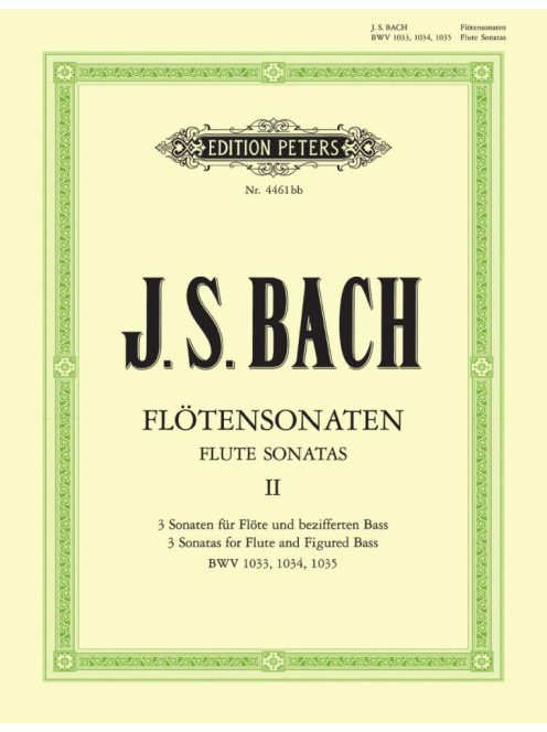 Bach, Johann Sebastian: Sonaten für Flöte und bezifferten Bass