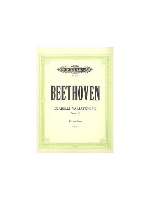 Ludwig van Beethoven:  Diabelli Variations Op.120 - Urtext