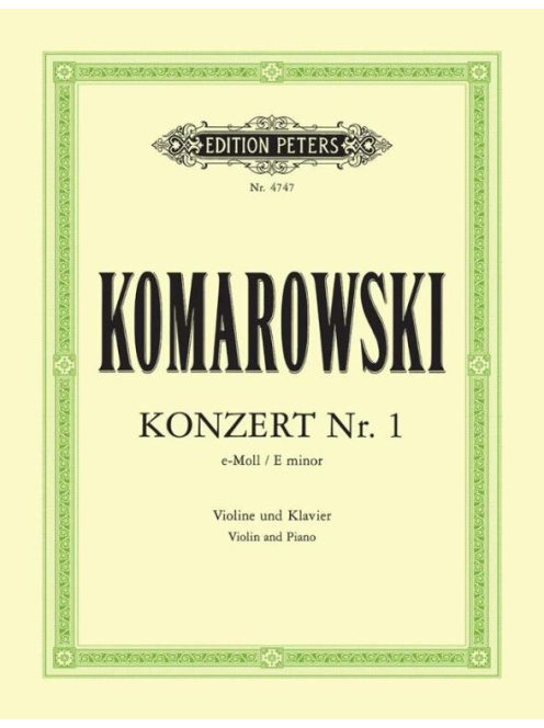Anatoli Komarowski:  Konzert Nr.1