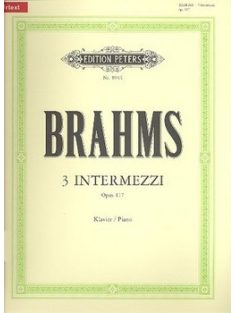 Johannes Brahms: 3 Intermezzi op.117