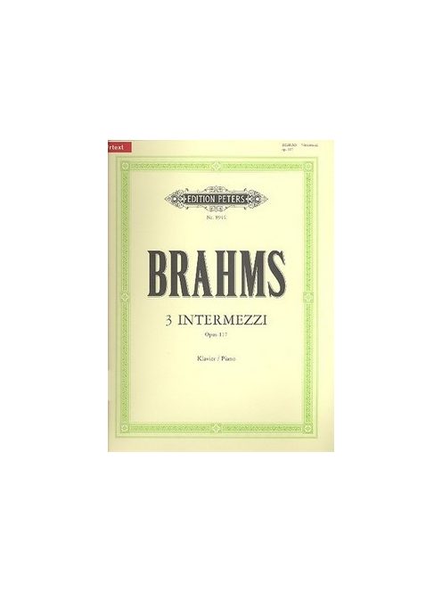 Johannes Brahms: 3 Intermezzi op.117