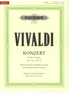   Vivaldi, Antonio: Konzert für Violine, Streicher und Basso continuo op. 7 Nr. 2 (2. Buch) G-Dur RV 2