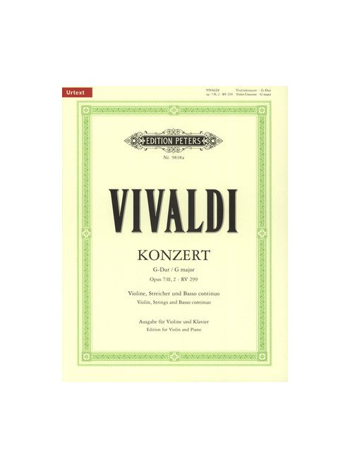 Vivaldi, Antonio: Konzert für Violine, Streicher und Basso continuo op. 7 Nr. 2 (2. Buch) G-Dur RV 2