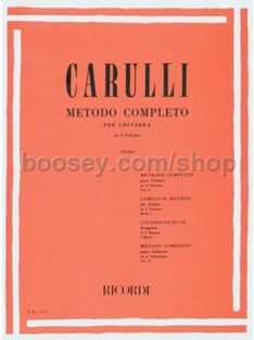   Ferdinand Carulli:  Metodo Completo per Chitarra in 3 Volumi-Vol 1.