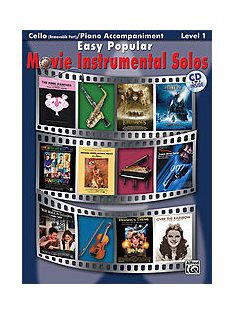 Easy Popular Movie Instrumantal Solos-Cello 1. (F.28171)