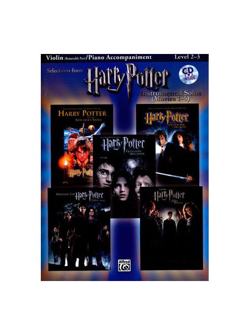 Harry Potter:  filmzene válogatás- CD melléklettel-hegedűre, zongora kísérettel (F.29074)