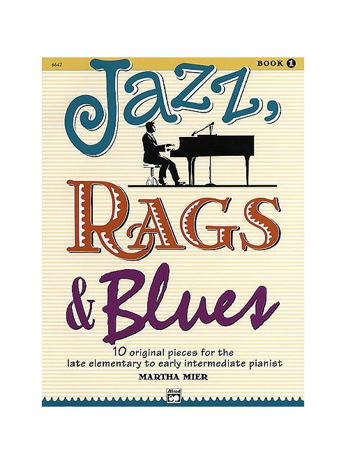 Martha Mier: 10 jazz, reggi és blues zongoradarab-középhaladó 1. könyv F.36721