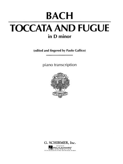 Bach: TOCCATA AND FUGUE on D minor-Piano Transcription