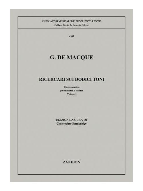 Giovanni de Macque:  Ricercari Sui Dodici Toni