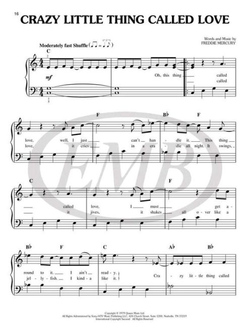 Easy Piano Collection - QUEEN