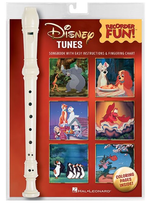 Recorder FUN! - Disney Tunes - Songbook With Easy Instructions&Fingering Chart