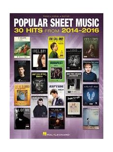 Popular Sheet Music - 30 Hits from 2014-2016