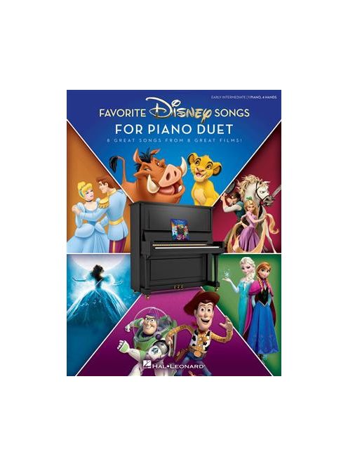 Favorite DISNEY Songs For Piano Duet-kezdő zongoristák számára