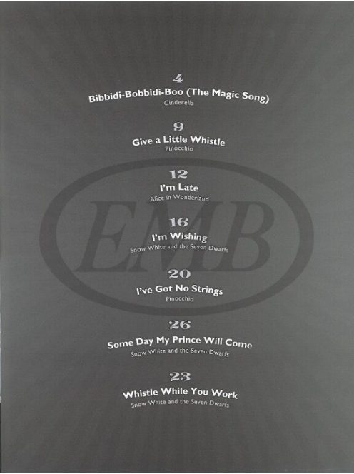 5 Finger Piano daloskönyv: Disney-klasszikusok