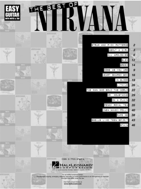 NIRVANA: THE BEST OF NIRVANA: GUITAR SOLO