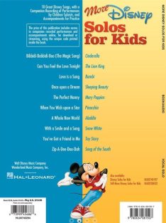 MORE  Disney Solos For Kids - Piano/Vocal With CD