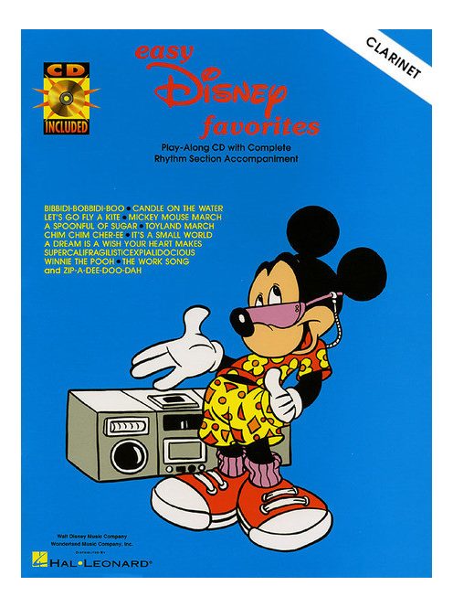 Easy Disney Favorites Clarinet- CD melléklettel