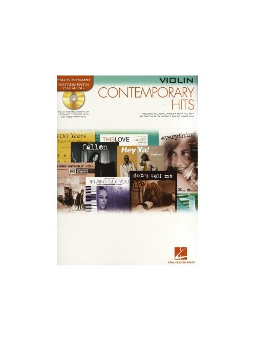 Contemporary Hits-Instrumental Play-along hegedűre CD melléklettel