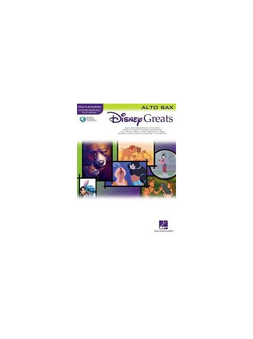 Disney Greats: ALTO SAX - Solo Arrangements of 15 Favorite Songs with CD Accompaniment