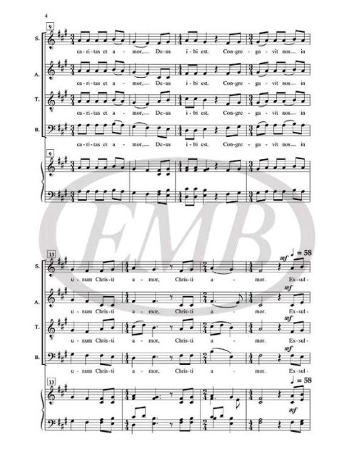 Gjeilo, Ola: Ola Gjeilo: Ubi Caritas (SATB)